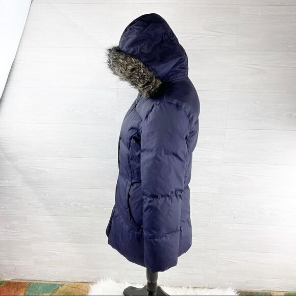 Anne Klein Down Faux Fur Hooded Puffer Coat - Picture 6 of 12